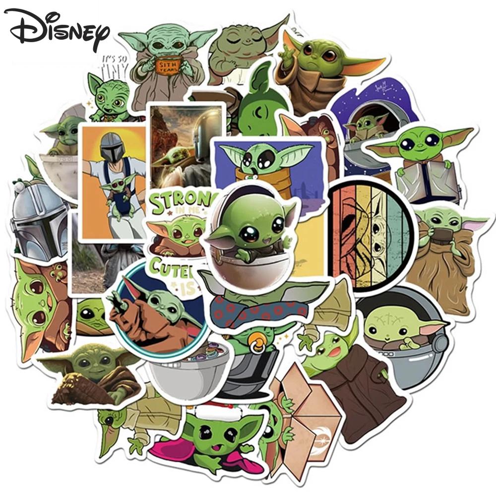 50 шт в наборе с принтом Звездные войны Детские йода Стикеры s Водонепроницаемый