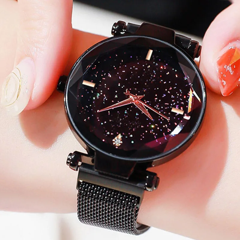 Часы наручные женские кварцевые с магнитной застежкой люксовые модные