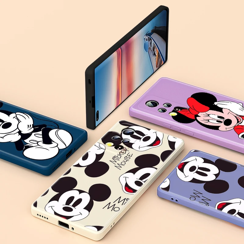 

Cartoon Mickey Mouse For Honor 50 SE V40 30 30S 20 20E 20S Lite Pro Plus 5G Phone Case Liquid Silicone Soft TPU Cover