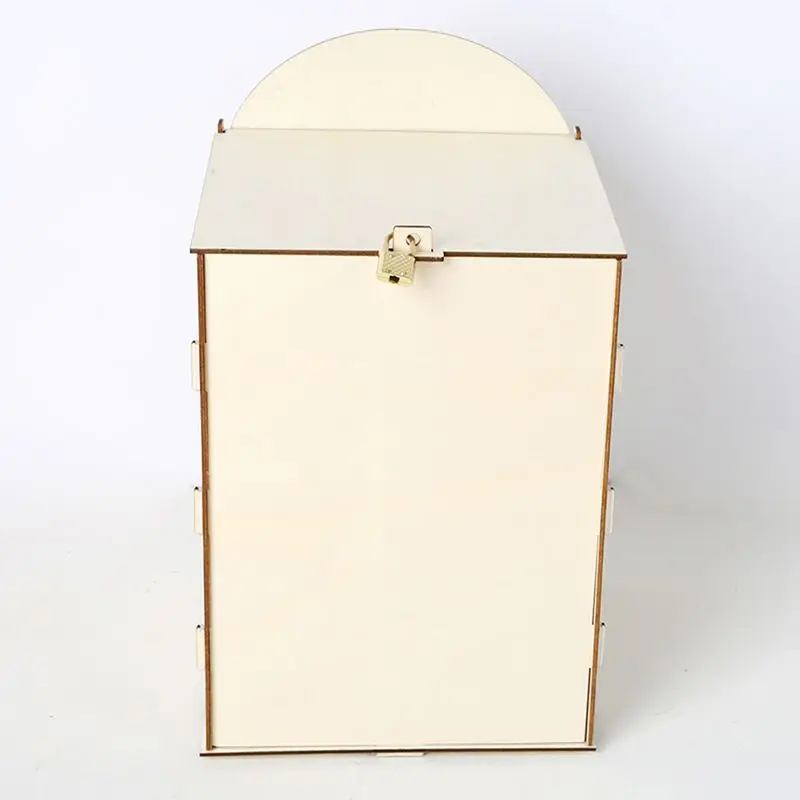 Деревянный DIY свадебный почтовый ящик с замком, подарочная карта, держатель для хранения сообщений, приём, детский душ, свадьба, юбилей, вечерние украшения