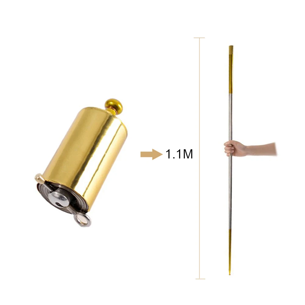 Portable Pocket Magic Staff Steel Magician Wand 1.1m-1.5m Tricks Metal Martial Arts Retractable Accessories | Спорт и развлечения
