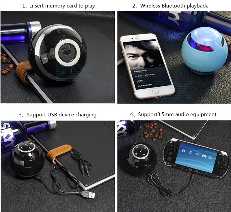 Портативный Bluetooth мини-динамик с fm-радио водонепроницаемый сабвуфер беспроводной Loundpeakers для всех телефонов