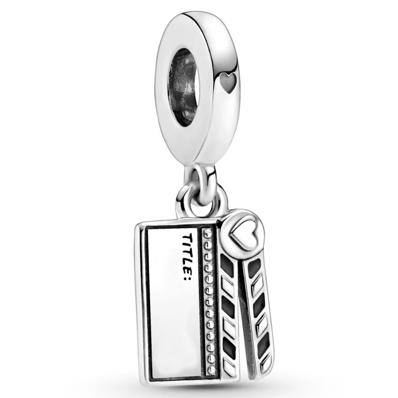 

Original Movie Clapperboard With Heart Pendant Beads Fit 925 Sterling Silver Charm Europe Bracelet Bangle Diy Jewelry