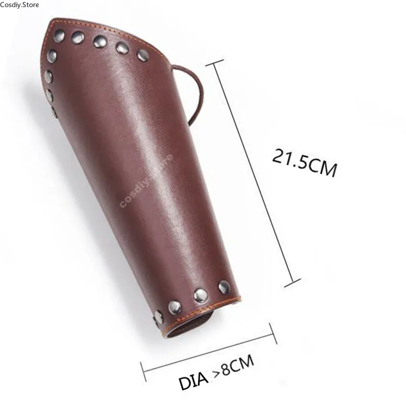 Кожаный армированный браслет унисекс со шнуровкой средневековый Косплей воина