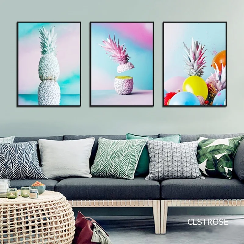 Современная Скандинавская красочная Картина на холсте художественный принт
