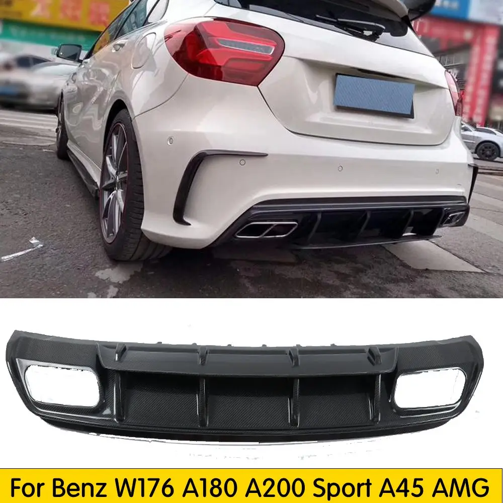 Нижний спойлер для бампера MERCEDES BENZ W176 A45 AMG 2016 2017|Амортизаторы| |