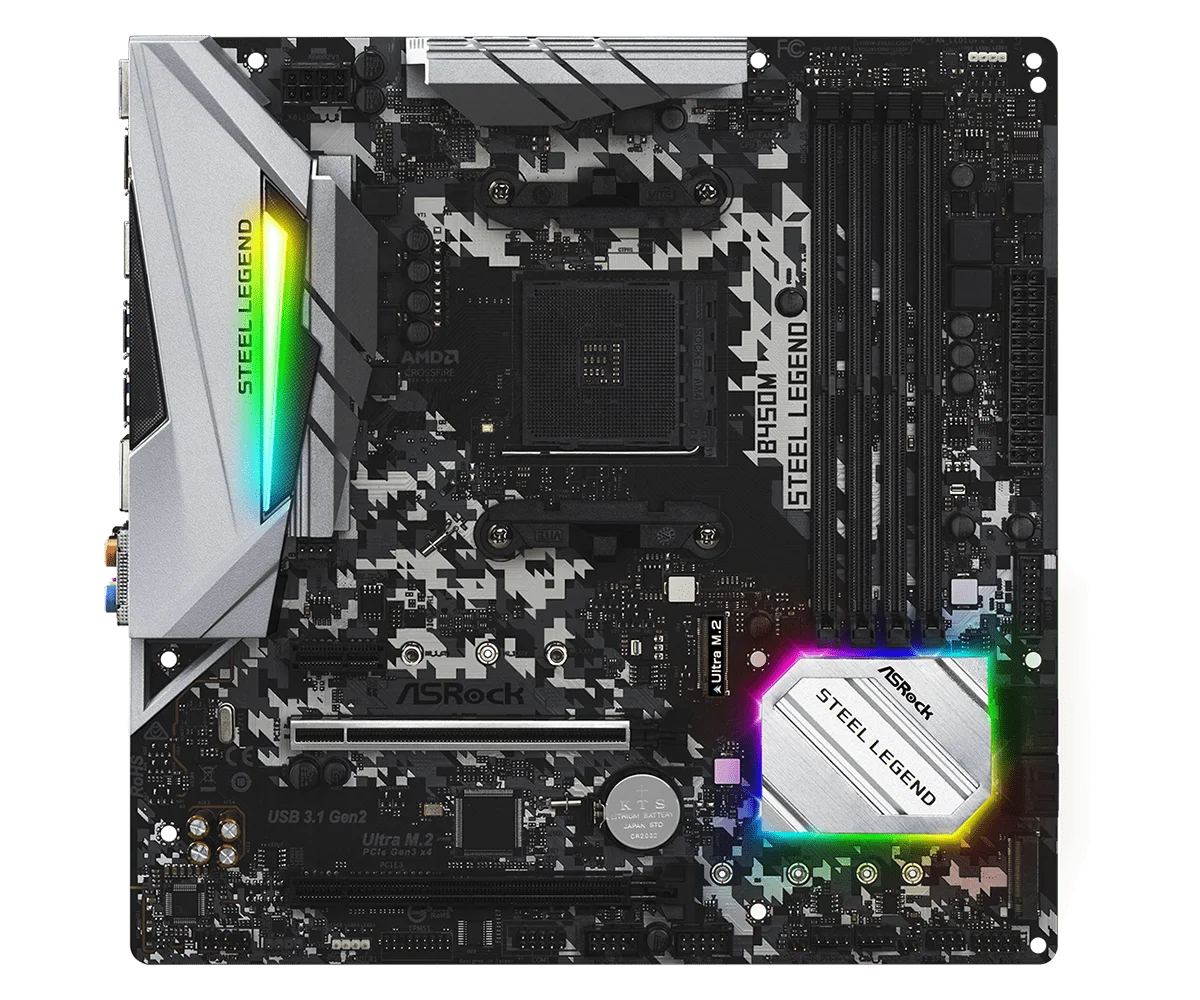 Kaufen Neue ASRock Original Buchse AM4 B450M Stahl Legende M.2 DDR4 Board Mainboard Motherboard