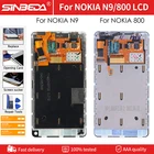 Оригинальный ЖК-дисплей 3,9 дюйма для NOKIA N9 800, сенсорный экран с рамкой, сменный дигитайзер в сборе, мобильный телефон, запасные части