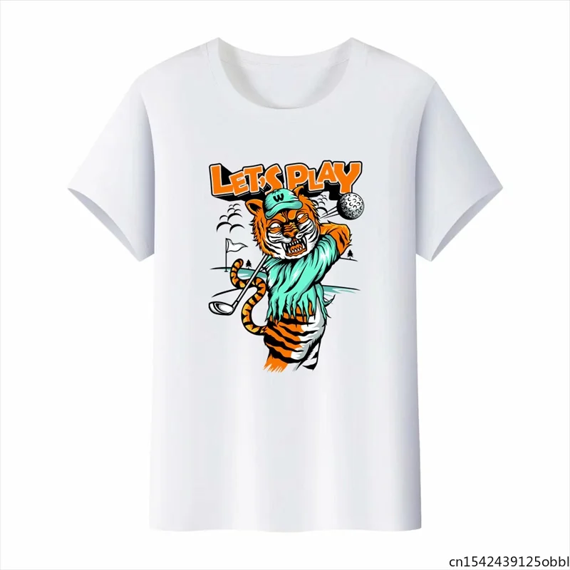 

Cute Tiger Animal Print Breathable T-shirt Men's Short-sleeved Unisex Summer Trend Plus Size M-5xl
