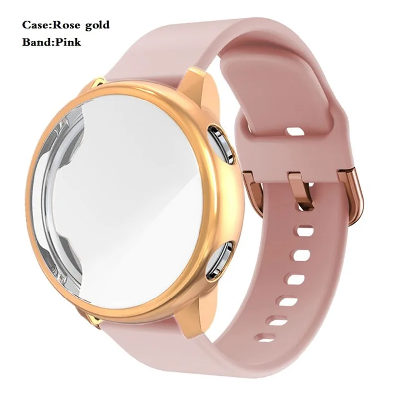 Ремешок и чехол для Huawei watch gt 3 2 42 мм 46 силиконовый с полным покрытием смарт-часов