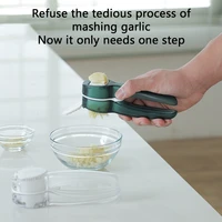 multifunctional garlic press manual 2 in 1 home garlic slicer stainless steel cut ginger chopping squeezer kitchen gadgets