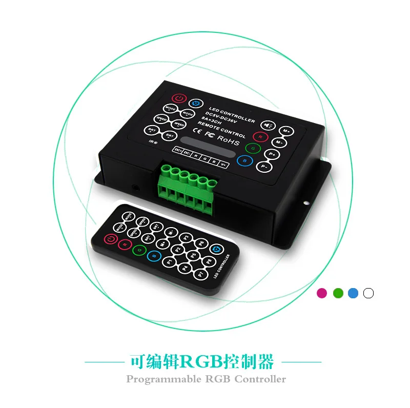 Постоянный ток мини RGB Светодиодные полосы контроллера с дистанционным