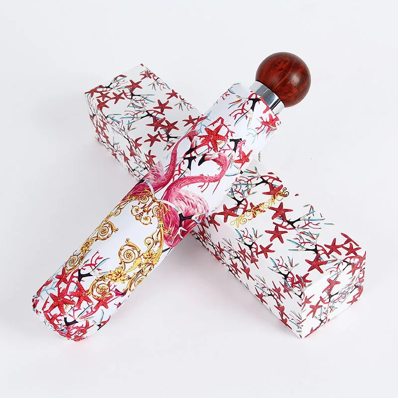 Ветрозащитный Автоматический Зонт от дождя 3 складывания роскошные большие