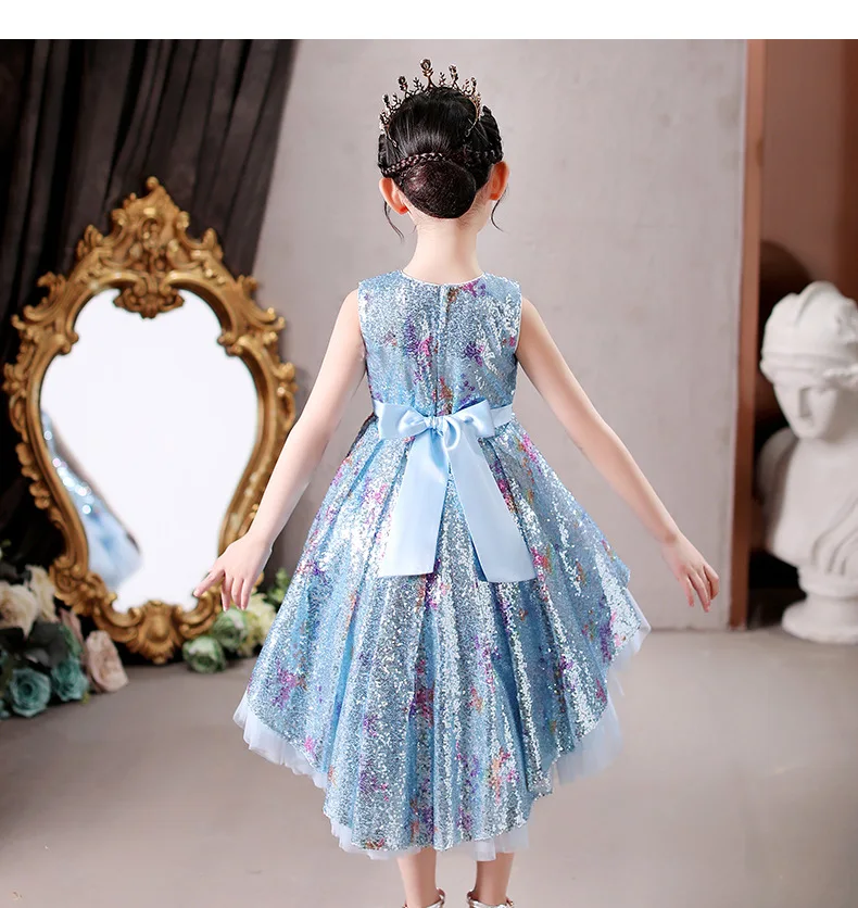 Платье с цветочным узором для девочек платье комплект одежды платьем сливового