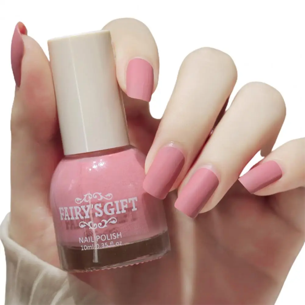 

10ml Matte Nail Polish No UV light Water-proof Dry Quickly Resin Nail Polish Set No Nail Dryer Free Baking Nail Art Polish