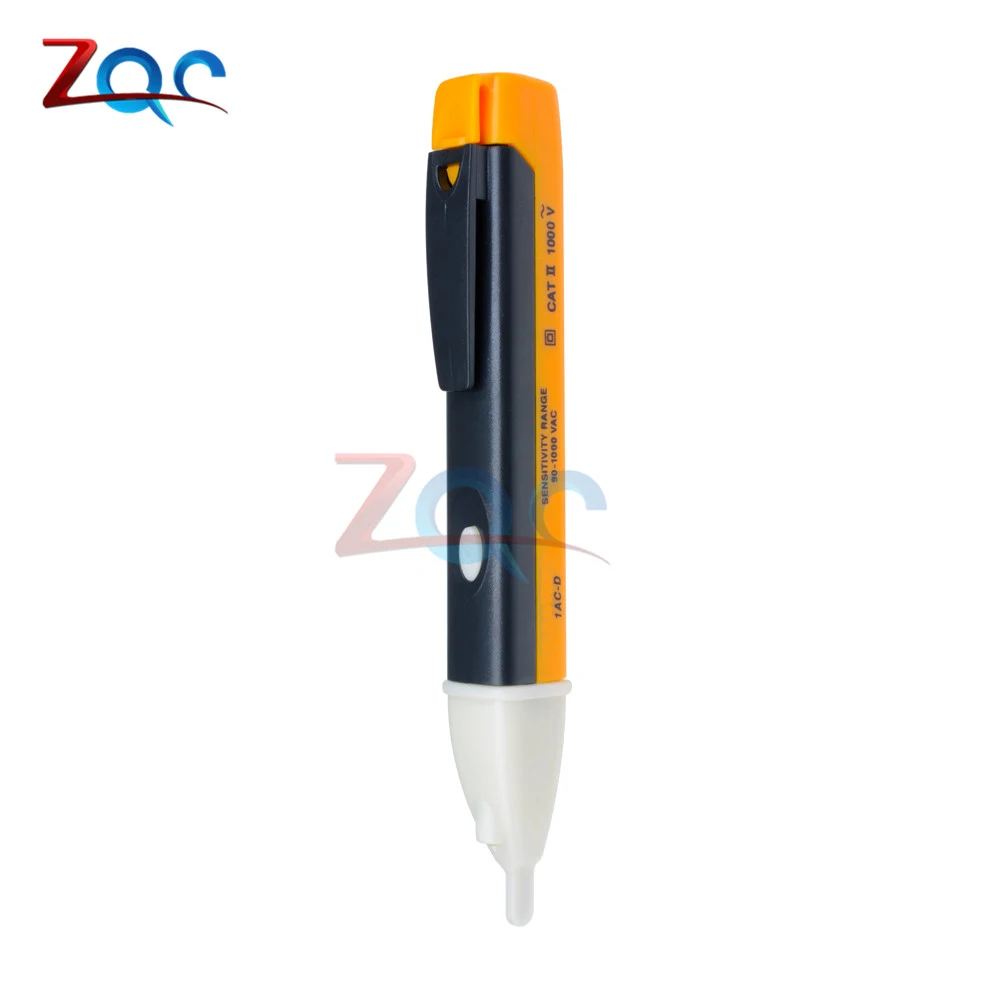 Yellow single button AC 110 В 220 В вольтметр напряжение зонд вольт метр электрический индикатор мощность детектор тестер Бесконтактный Разъем настенный светодиодный 90-1000 в - Цвет: Yellow single button