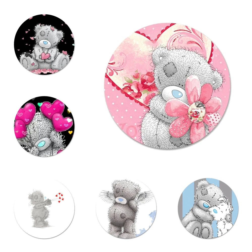 Медведь Тедди DIY печать рисунок значки значок Металлические Значки для