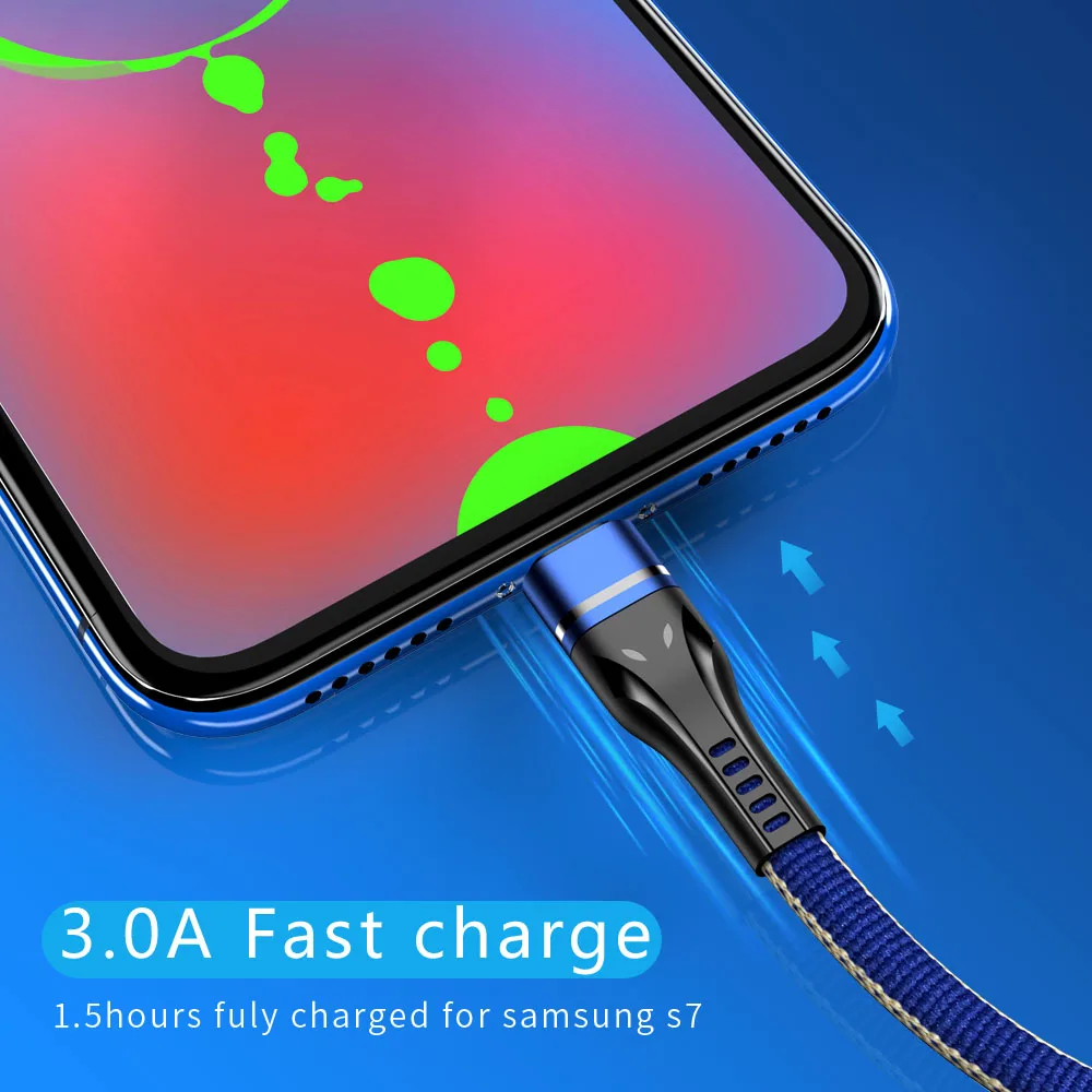 MUSTTRUE 3.0A USB C кабель быстрое зарядное устройство для samsung Blackberry xiaomi type c Реверсивный