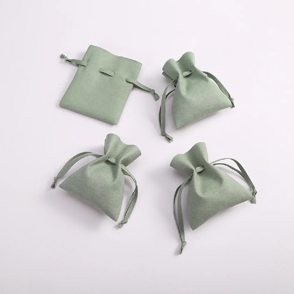 

10pcs Light Blue Microfiber Jewelry Packaging For Christmas Wedding Presents Gift Bags Small Chic Velvet Envelope Pouch