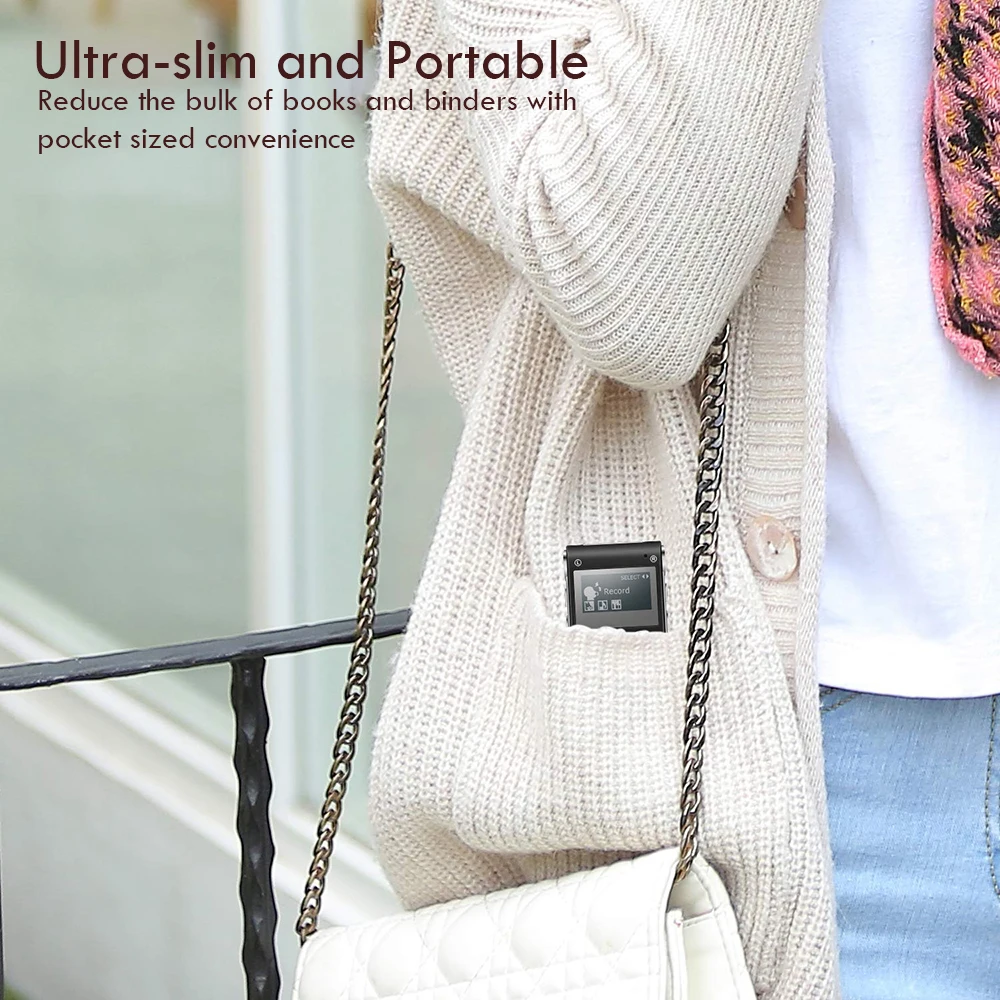 8 ГБ Цифровой диктофон перезаряжаемый Диктофон Телефон аудио плеер Высокое