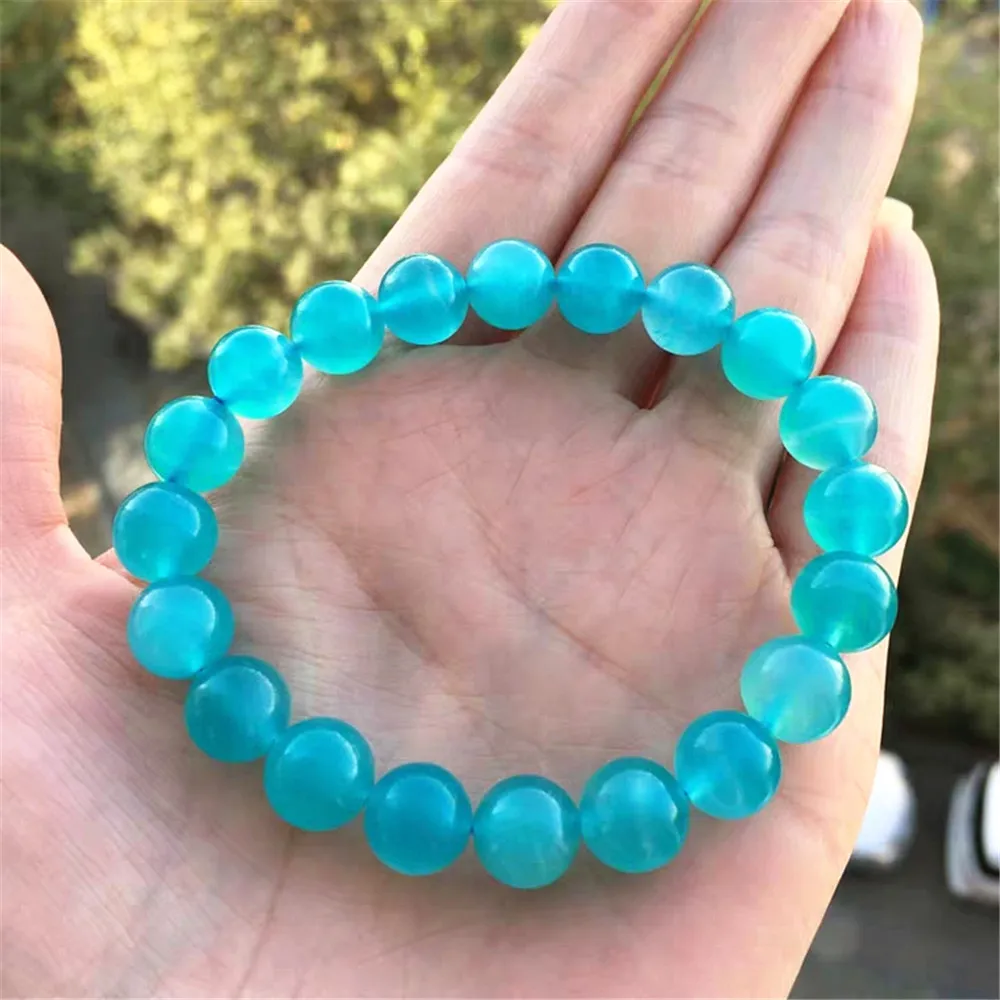 

Natural Ice Amazonite Bracelet For Women Men Mozambique Gemstone Crystal Stretch Round Beads Strands AAAAA 7mm 8mm 9mm 10mm 12mm