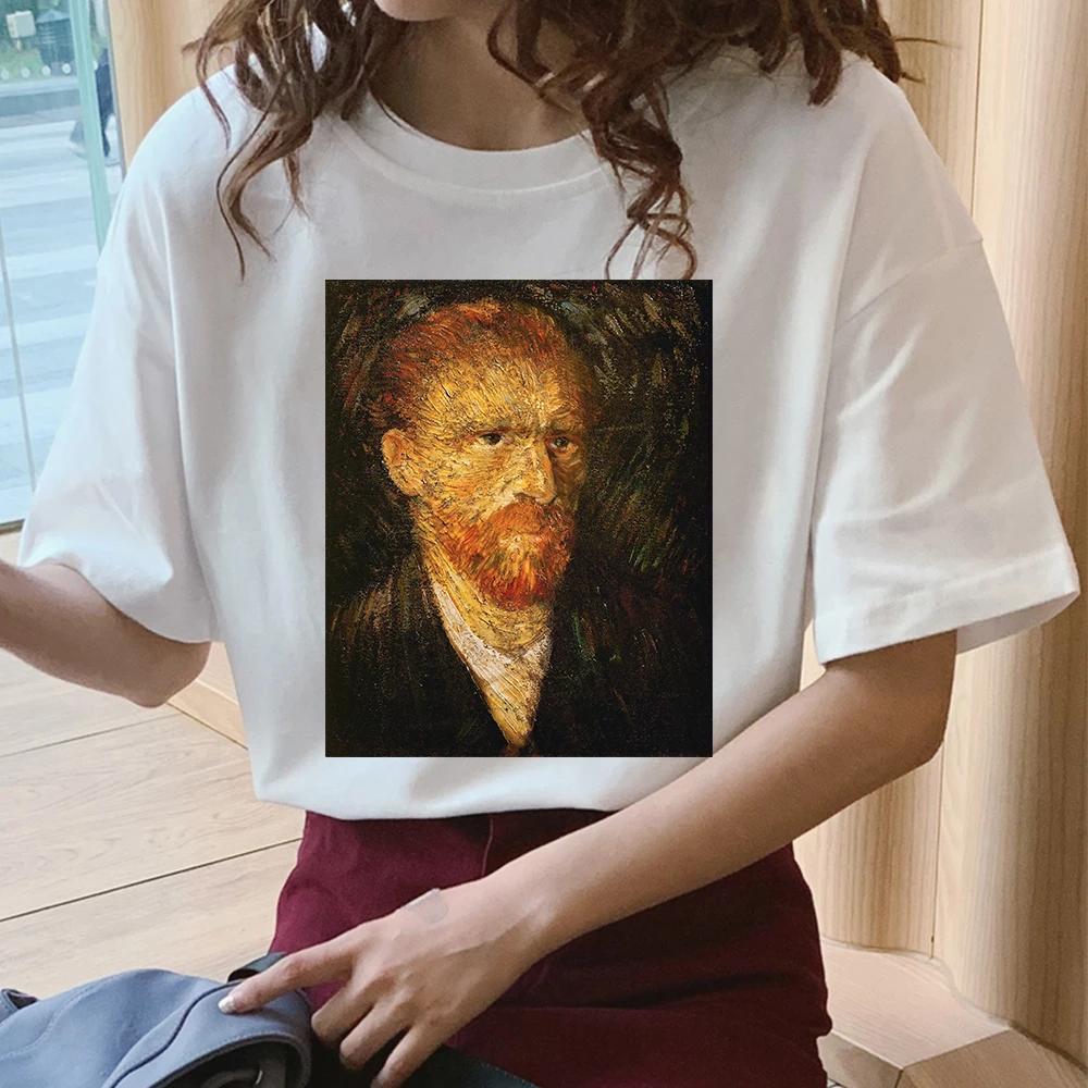 Женская футболка с принтом Ван Гога новая модная художественная мемом женская