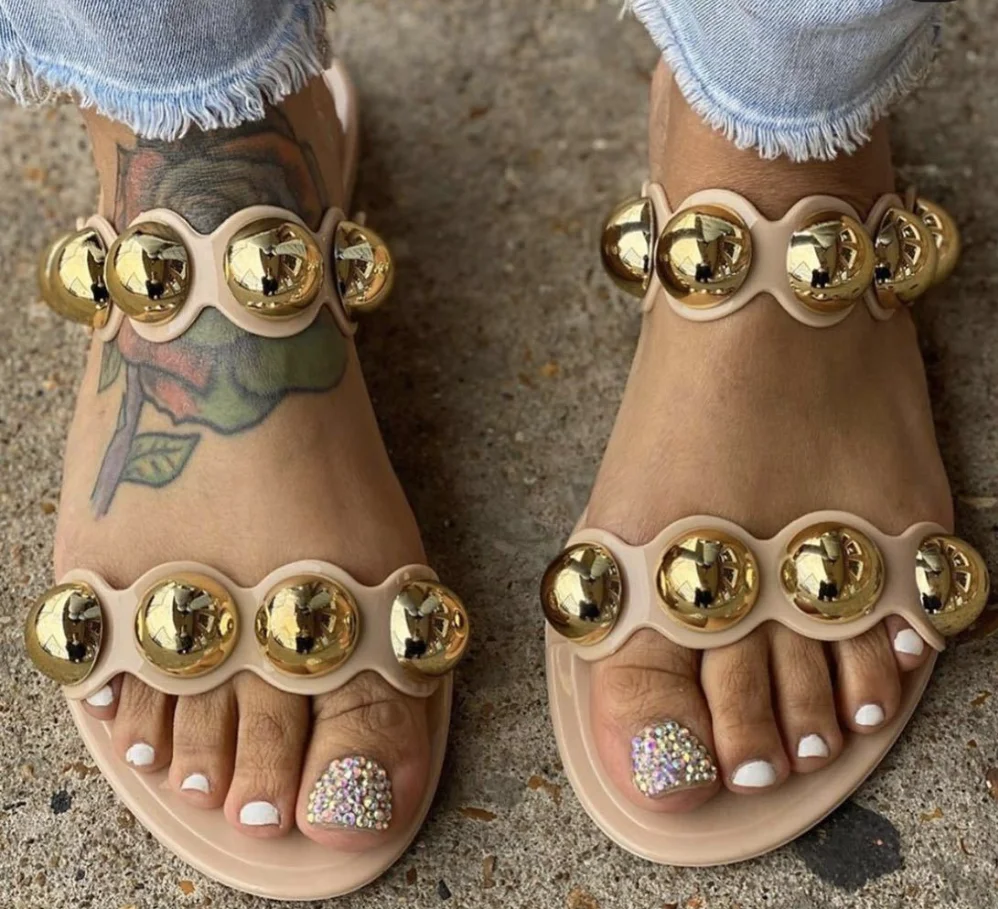 Весна/Лето Новинка 2020 года Женские уличные яркие шлепанцы на плоской подошве со