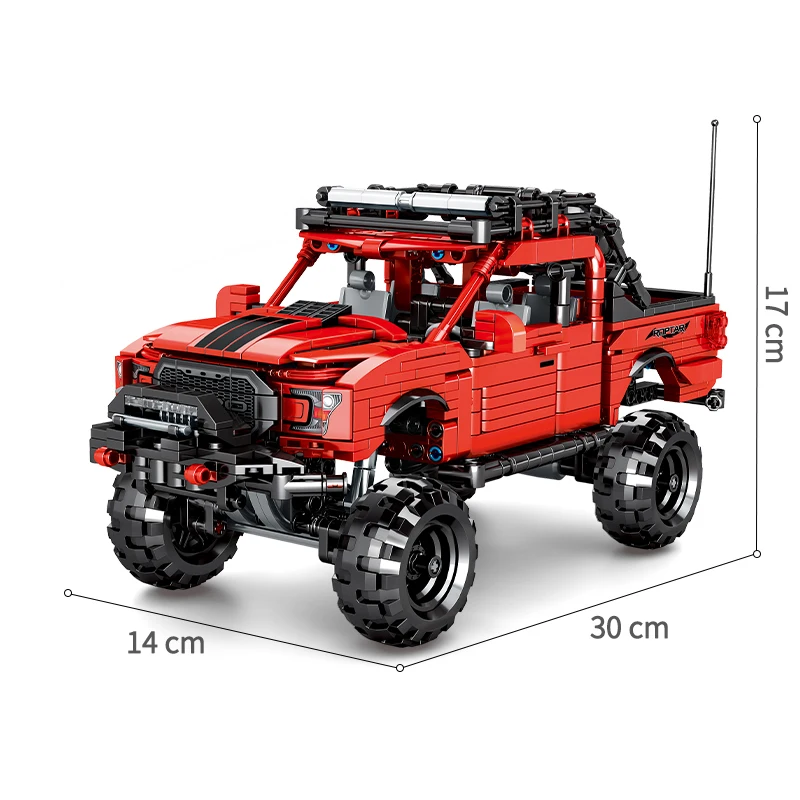 

MOC 989pcs Classic Car City Pull Back Off-road SUV Car Building Block Model High-Tech Vehicle Kid Toy Assembled DIY Bricks Gifts