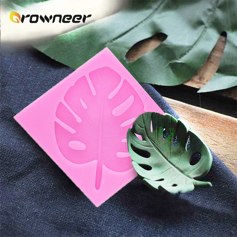 Черепаха лист плесень 3D Дерево резиновая силиконовая форма Розовые Инструменты