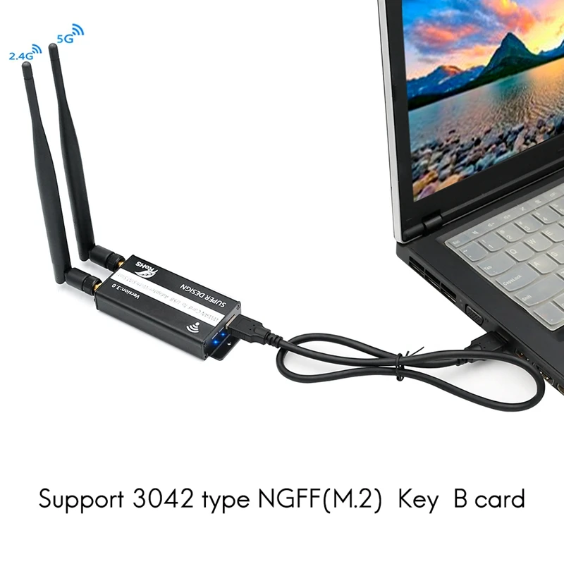 Внешняя сетевая карта NGFF (M.2) на USB Беспроводной Wi-Fi адаптер с слотом для SIM-карты