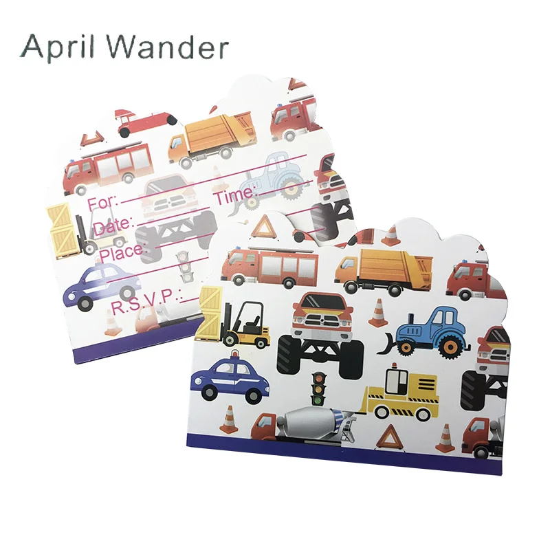 Мультяшное транспортное средство праздвечерние чная тарелка скатерть кружка