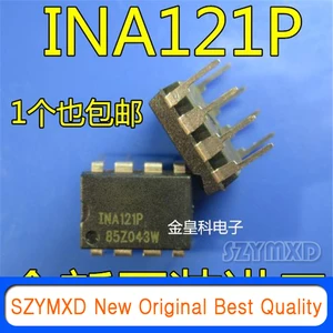 5Pcs/Lot New Original INA121P INA121PA Precision FET Input Low Power Instrumentation Amplifier DIP8 Chip In Stock