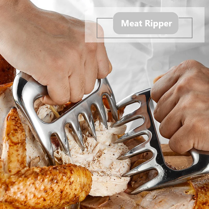 Продольная машина Турецкая вилка для резки мяса барбекю инструмент Коготь