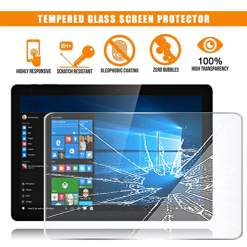 

For Chuwi HI10 Pro Tablet Tablet Tempered Glass Screen Protector Scratch Resistant Anti-fingerprint HD Clear Film Cover
