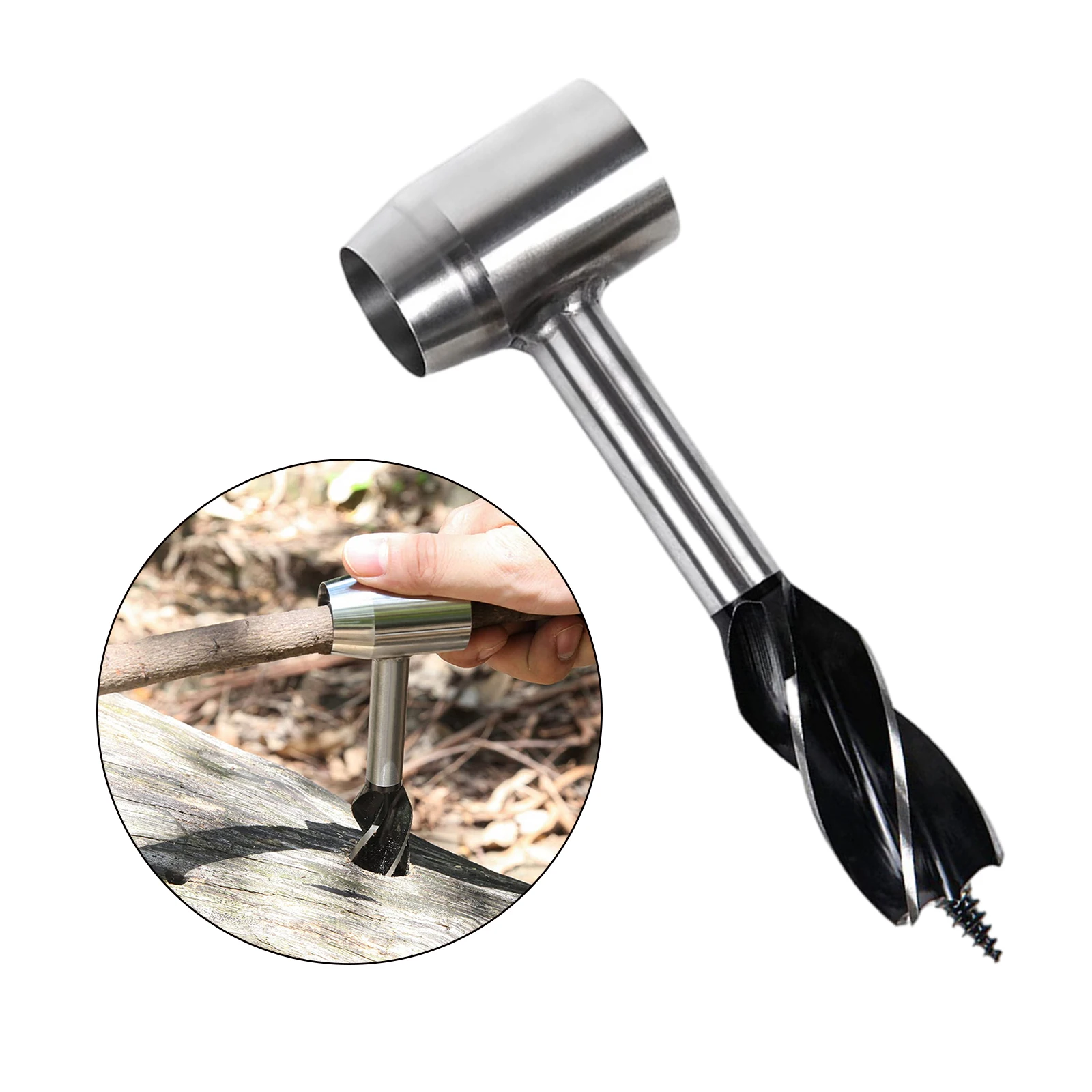 

Collectibles Manual Wood Auger Drill Bit Bushcraft Tools Peg and Hole Maker Multitool for Bushcraft Backpack Camping Outdoor