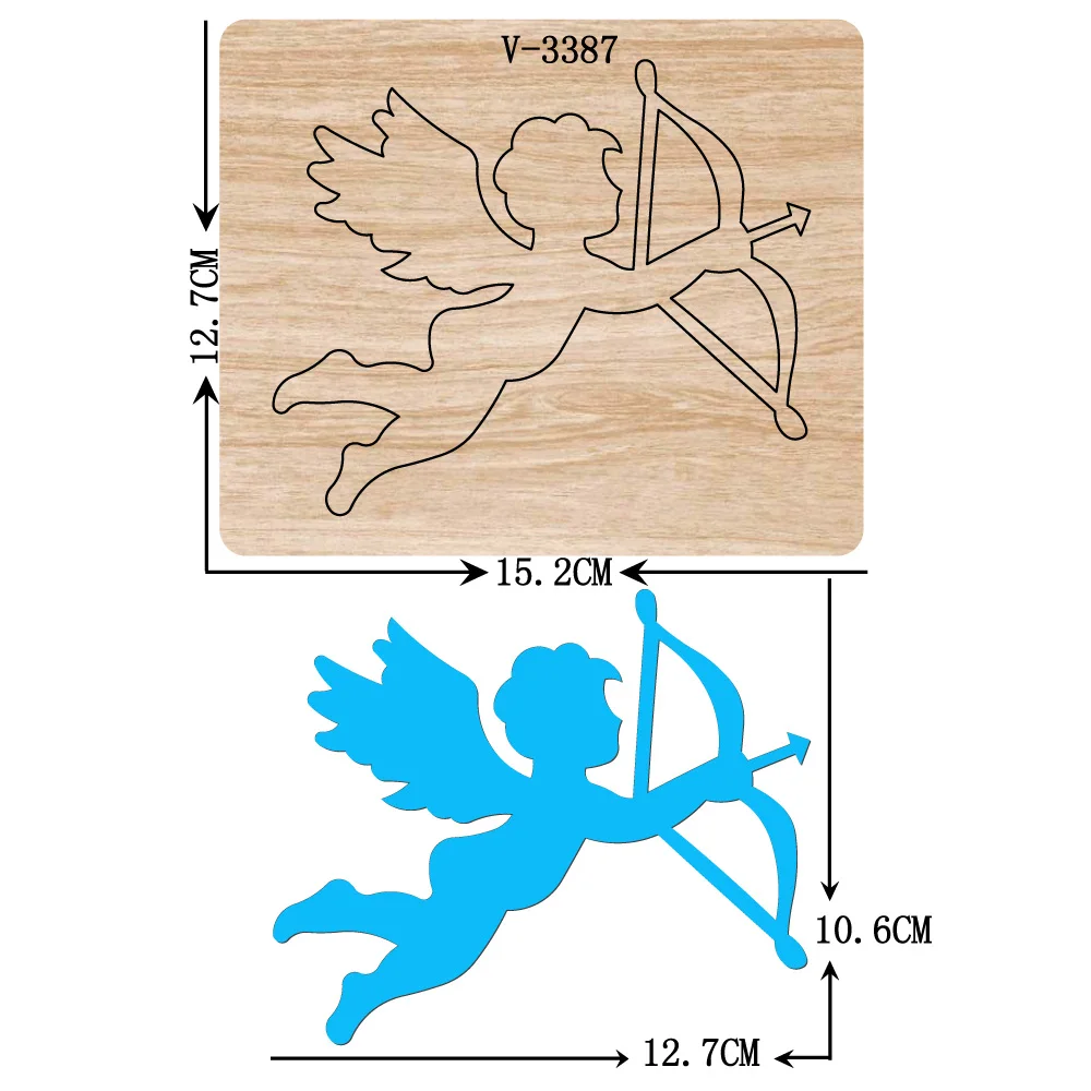 

New Angel boy wooden dies cutting dies for scrapbooking Multiple sizes V-3387
