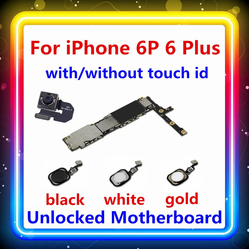 Оригинальная разблокированная материнская плата для iphone 6 6P 6S 6SP без touch id Logic материнской платы clean icloud замененная пластина IOS MB