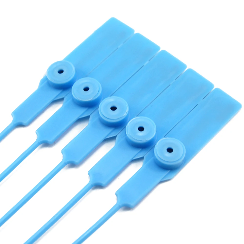 1000 шт. высокий уровень безопасности Пластик уплотнения синий туго затягивается