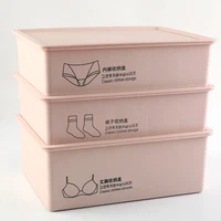 peiduo underwear storage box for household bedroom plastic wardrobe drawer type set 10 grid underwear 15 grid socks storage box