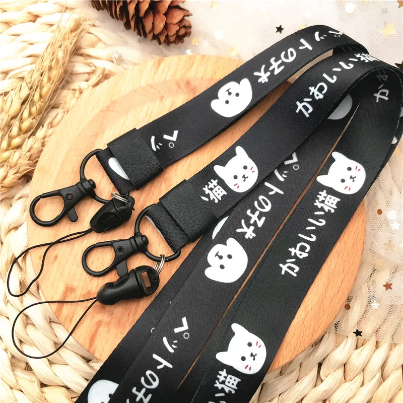 Веревка для телефона Kawaii dog cat Lanyards веревка ключей ID карт ремни в тренажерном зале