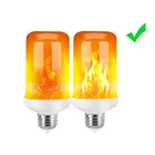 Светодиодный динамический эффект пламени светильник лампы несколько режим творческий лампа Кукуруза декоративный светильник s для Бар Отель Ресторан вечерние E27 E14