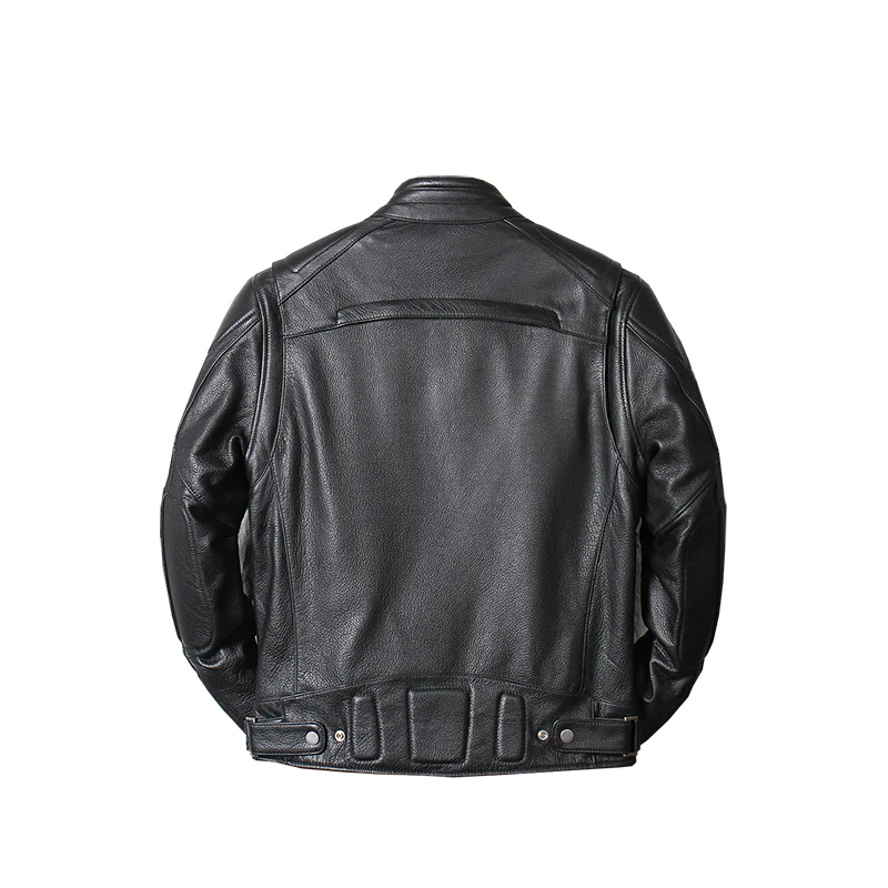 

Detachable Inner Qiu Dong Kuan Genuine Leather Clothes Motorcycle Jacket Riding Clothes Stand Collar Full-grain Leather Male