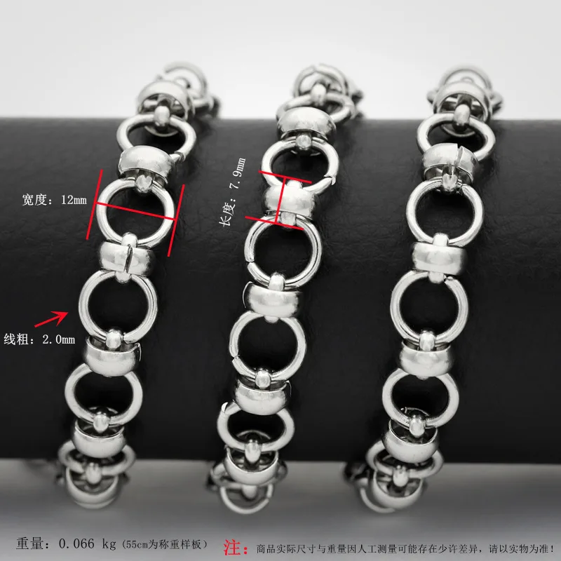 12mm New 2021 Creative Punk Chain Necklace Men Women Stainless Steel Collier Silver DIY Handmade Accessories Squid Game Jewelry | Украшения