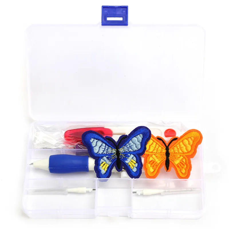

50 Colors Skeins Magic DIY Embroidery Pen Needle Set Thread Punch Stitching Knitting Kit Women Mom DIY Sewing Accessories 2021