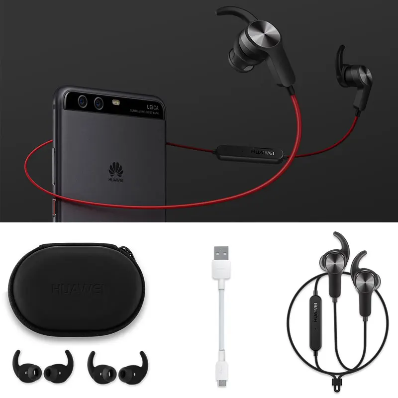Спортивные Bluetooth наушники HUAWEI AM60 V4.1 водонепроницаемые наушники-вкладыши для