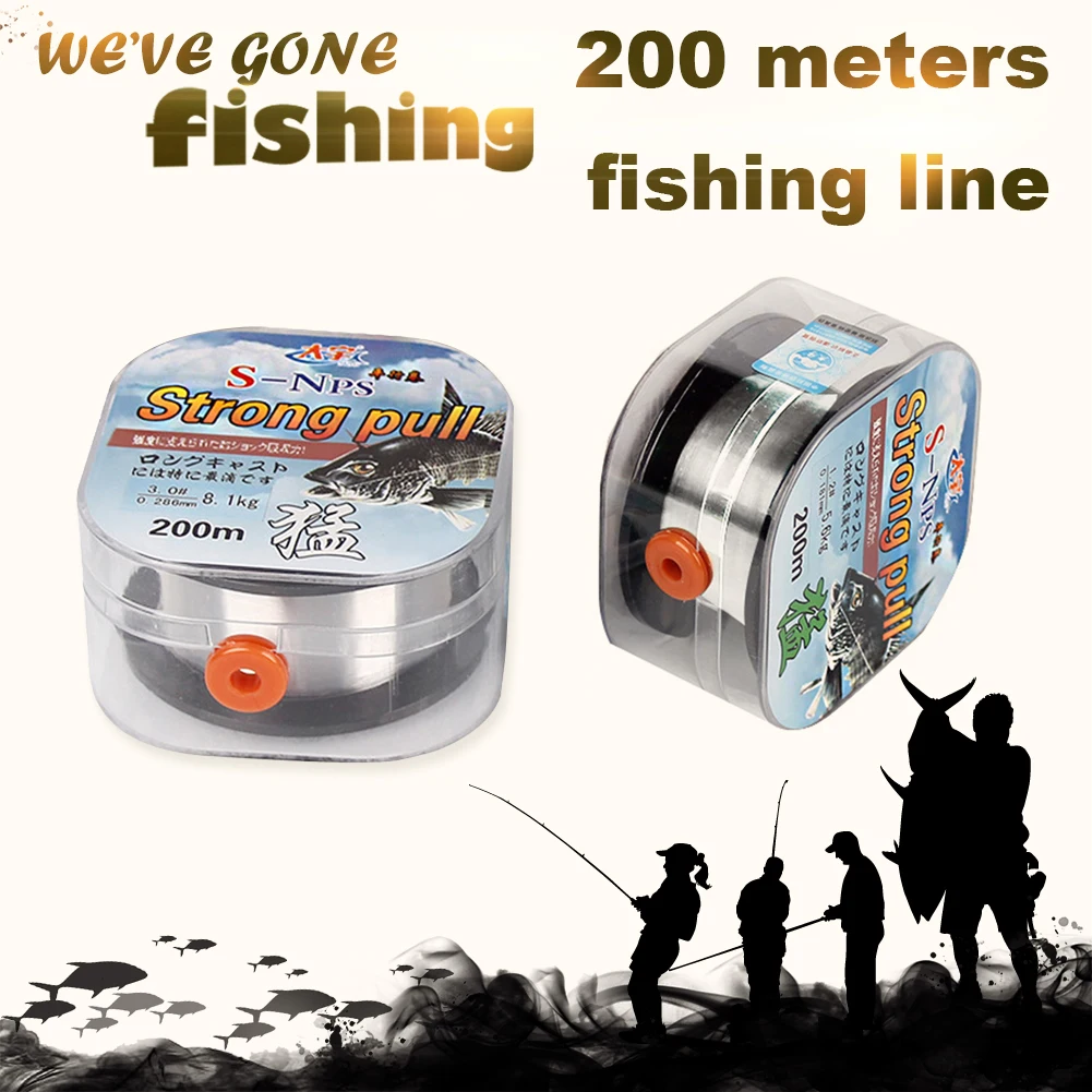 Износостойкая рыболовная леска однонитевая нейлоновая прочная веревка шнур для