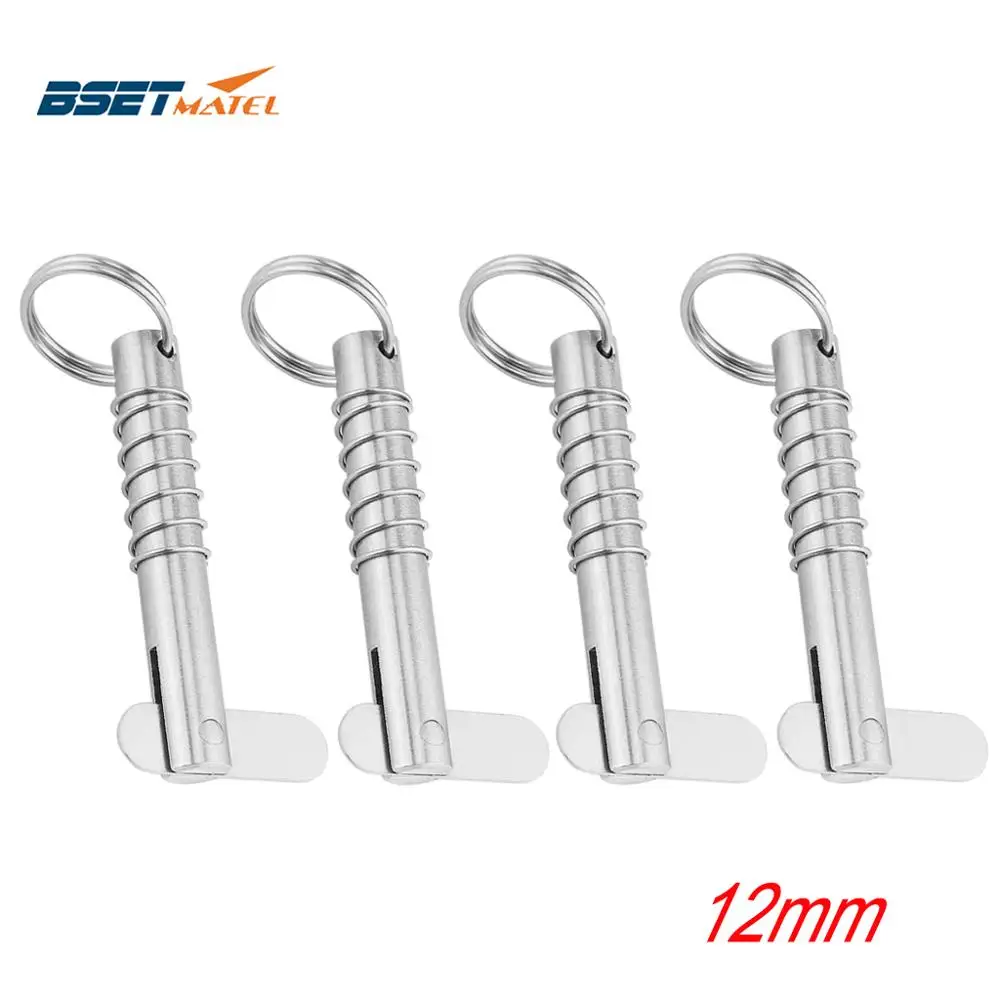 

4PCS M12*80mm Marine grade stainless steel 316 Boat Quick Release Pin Marine Hardware Deck Hinge Replacement Accessories