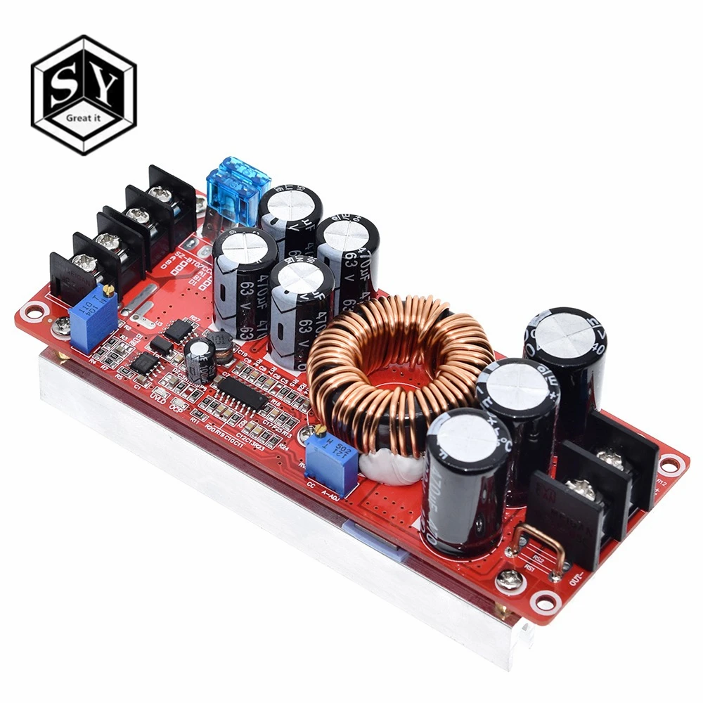 Преобразователь постоянного тока VBoost 1200 Вт 20 А Повышающий Модуль питания выход 8