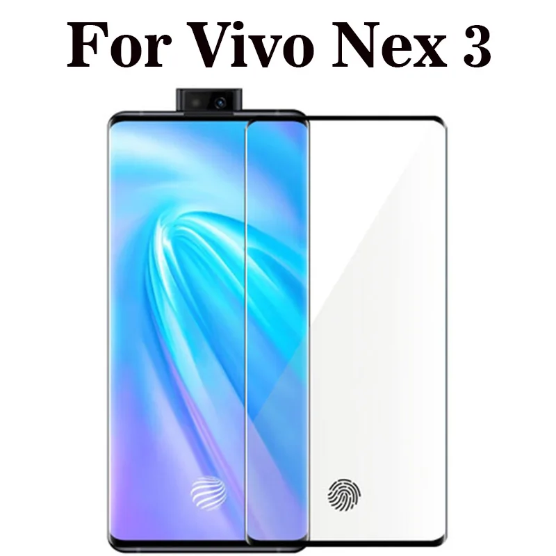 2 шт. 3D изогнутое закаленное стекло для Vivo Nex 3 Полное покрытие экрана Защитная