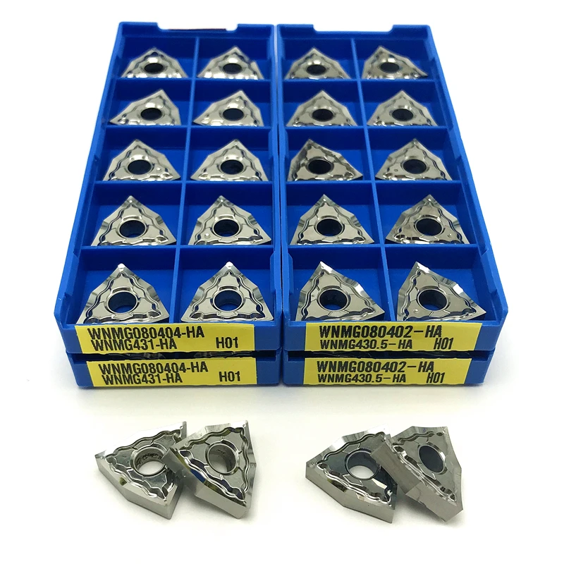 

WNMG080402 HA H01 Aluminum Insert External Turning Tool CNC Aluminum Copper Tool WNMG 080402 turning insert lathe Cutting tool
